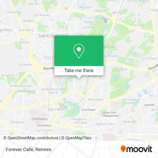 Forever Café map