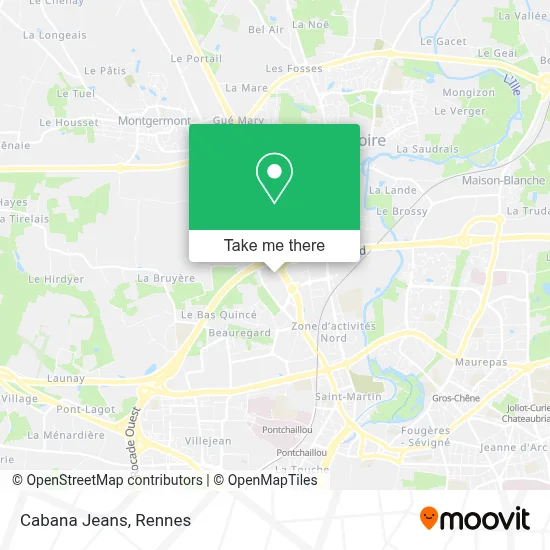 Cabana Jeans map
