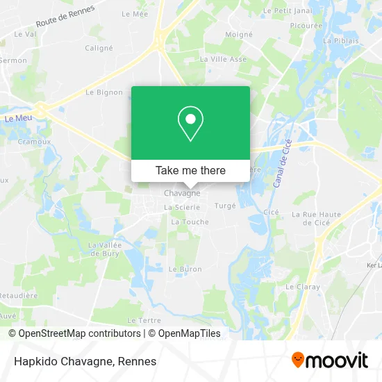 Hapkido Chavagne map