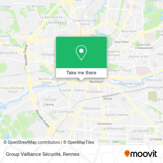 Group Valliance Sécurité map