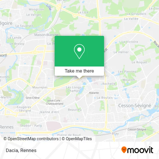 Dacia map
