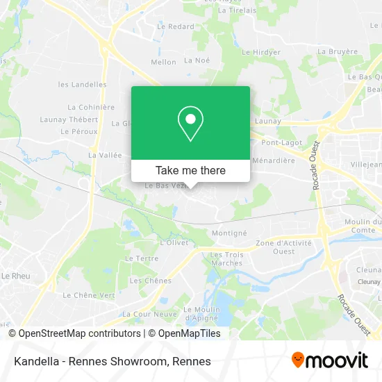 Kandella - Rennes Showroom map