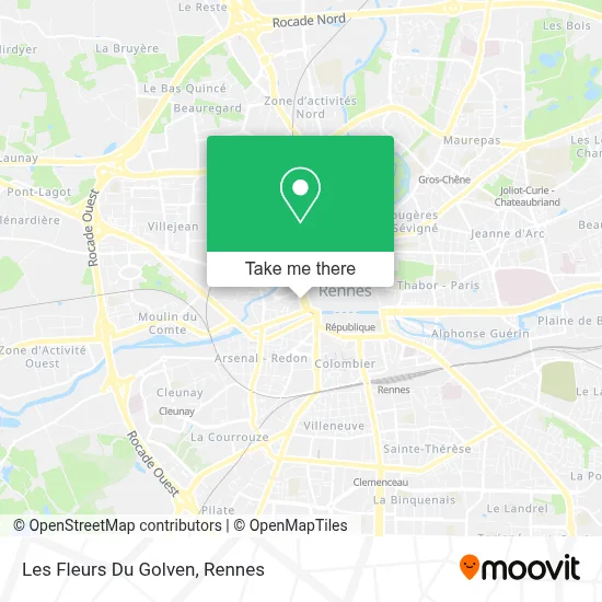 Les Fleurs Du Golven map