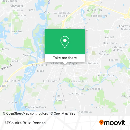 M'Sourire Bruz map