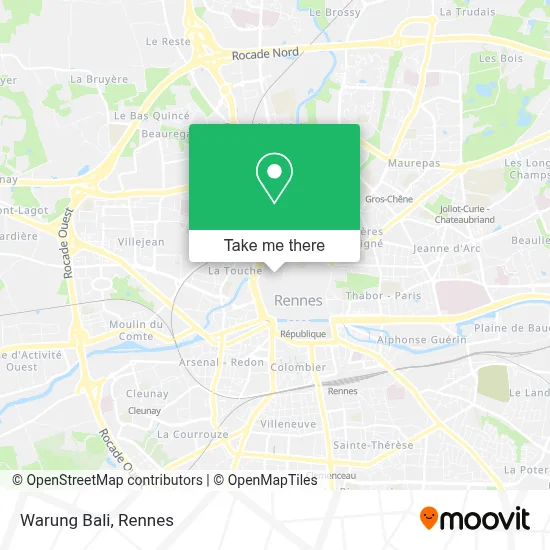 Warung Bali map