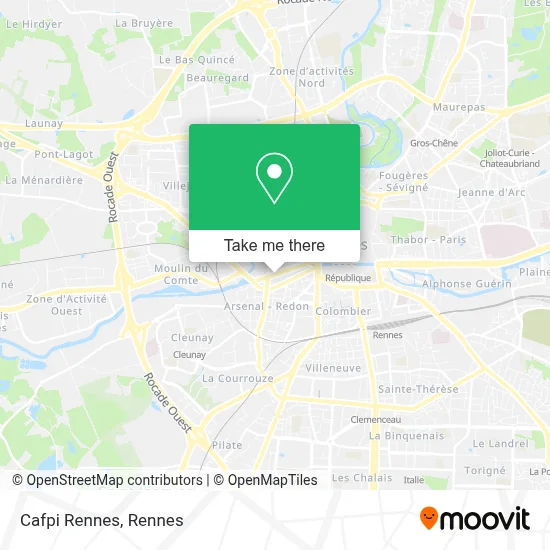 Cafpi Rennes map