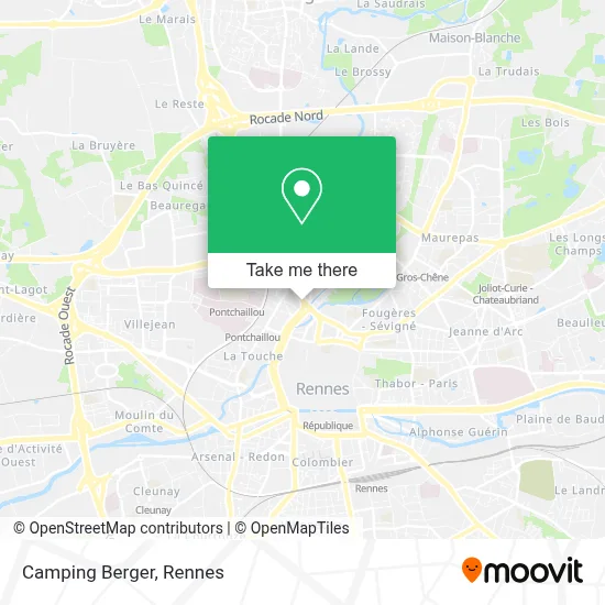 Camping Berger map