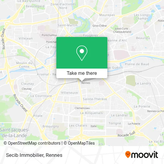 Secib Immobilier map