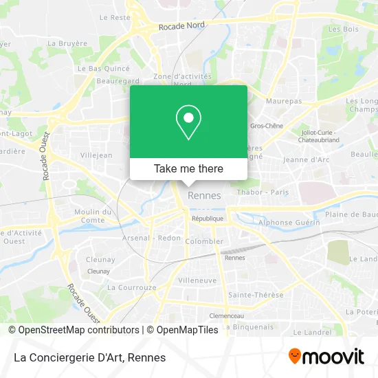 La Conciergerie D'Art map