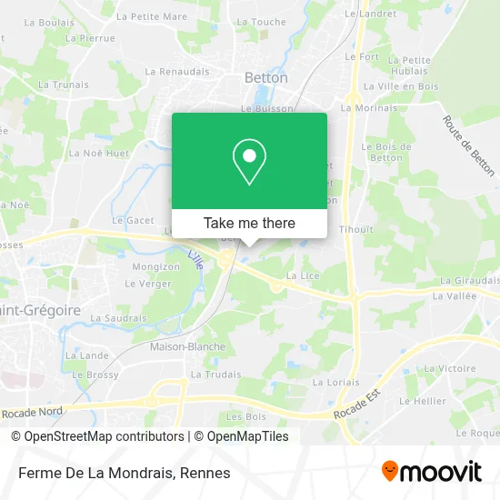 Ferme De La Mondrais map