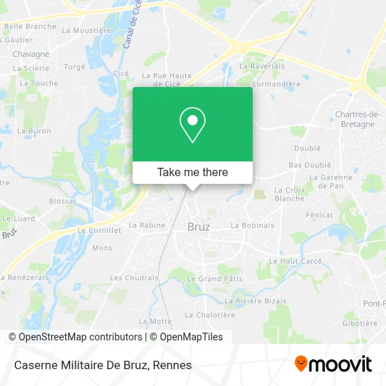 Caserne Militaire De Bruz map
