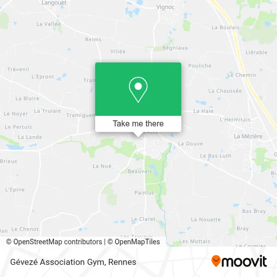 Gévezé Association Gym map