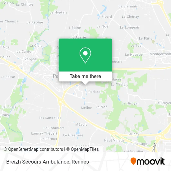 Breizh Secours Ambulance map