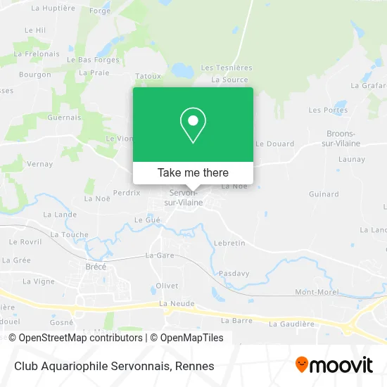 Club Aquariophile Servonnais map