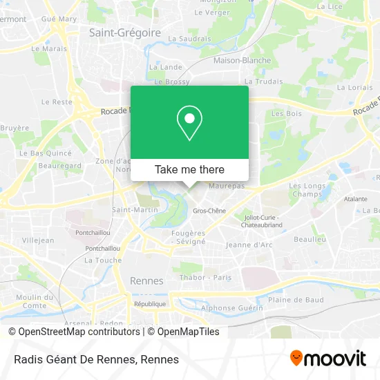 Radis Géant De Rennes map