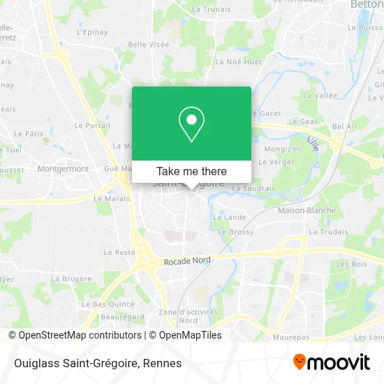 Ouiglass Saint-Grégoire map