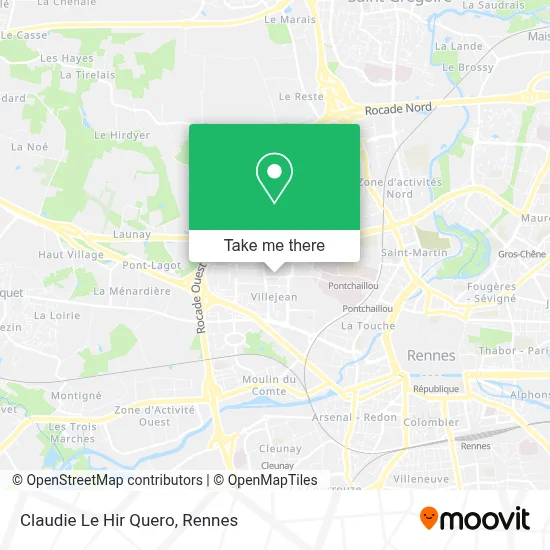 Claudie Le Hir Quero map