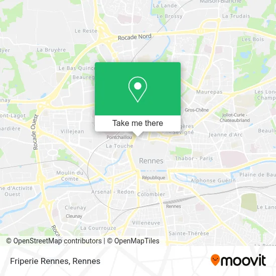 Friperie Rennes map