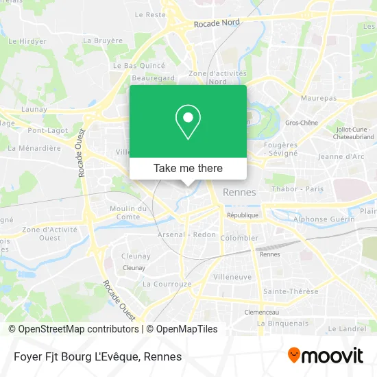 Foyer Fjt Bourg L'Evêque map