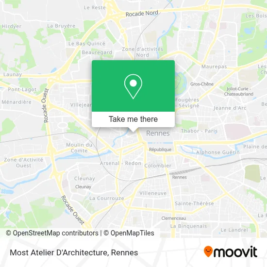 Most Atelier D'Architecture map