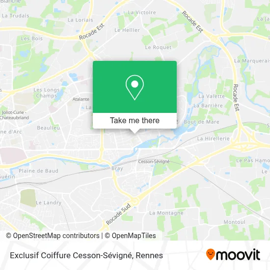 Exclusif Coiffure Cesson-Sévigné map