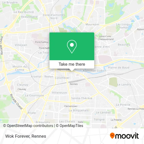 Wok Forever map