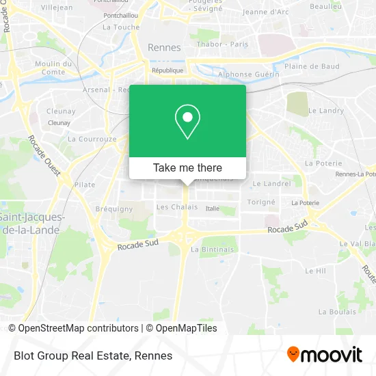 Blot Group Real Estate map