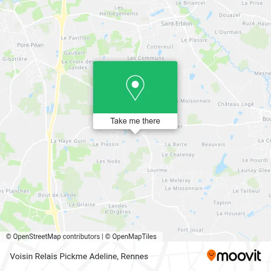 Voisin Relais Pickme Adeline map