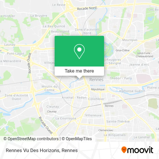 Rennes Vu Des Horizons map