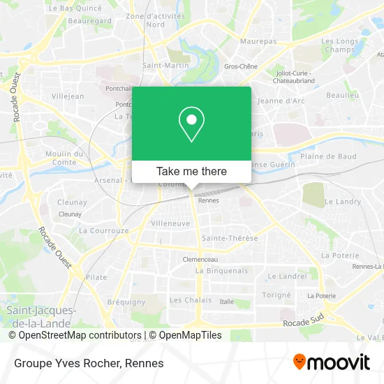 Groupe Yves Rocher map