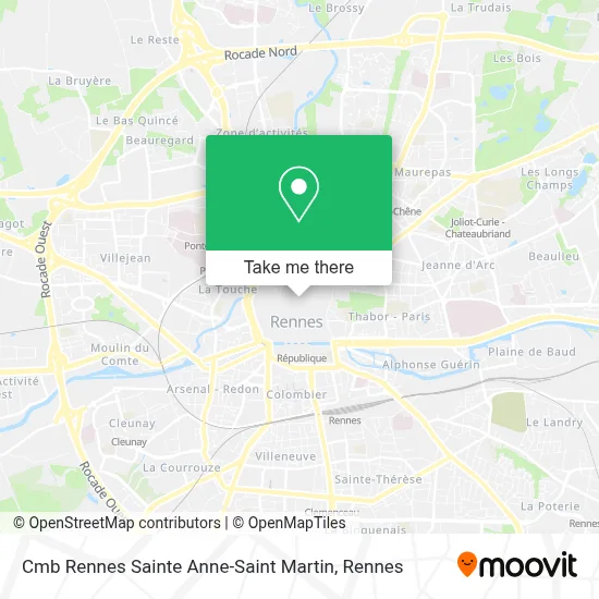 Cmb Rennes Sainte Anne-Saint Martin map