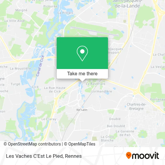 Les Vaches C'Est Le Pied map