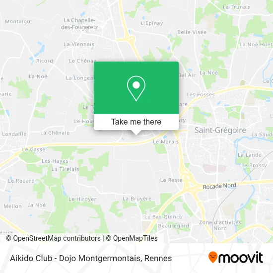 Aikido Club - Dojo Montgermontais map