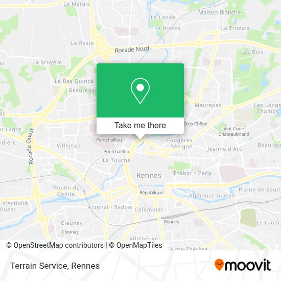 Terrain Service map