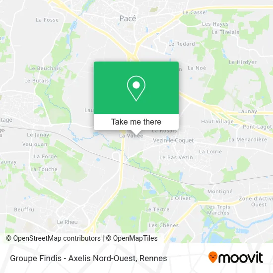 Groupe Findis - Axelis Nord-Ouest map