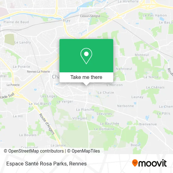 Espace Santé Rosa Parks map
