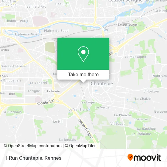 I-Run Chantepie map