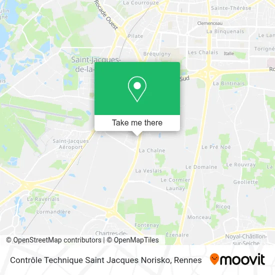 Contrôle Technique Saint Jacques Norisko map