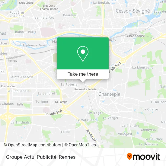 Groupe Actu, Publicité map