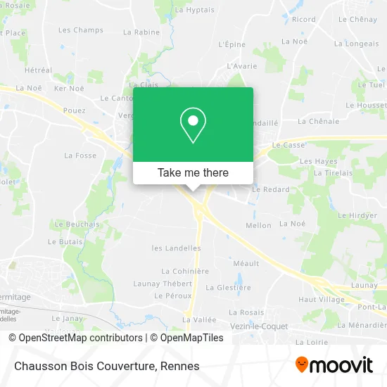 Chausson Bois Couverture map
