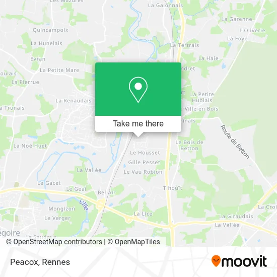 Peacox map