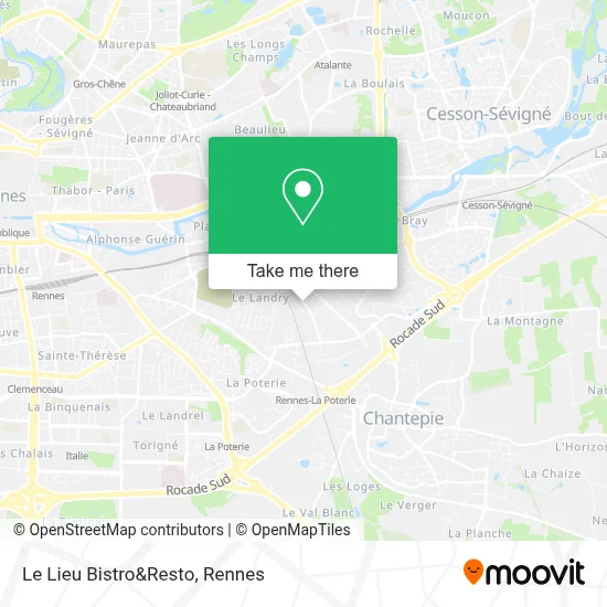 Le Lieu Bistro&Resto map