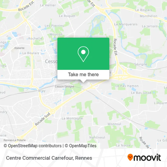Centre Commercial Carrefour map