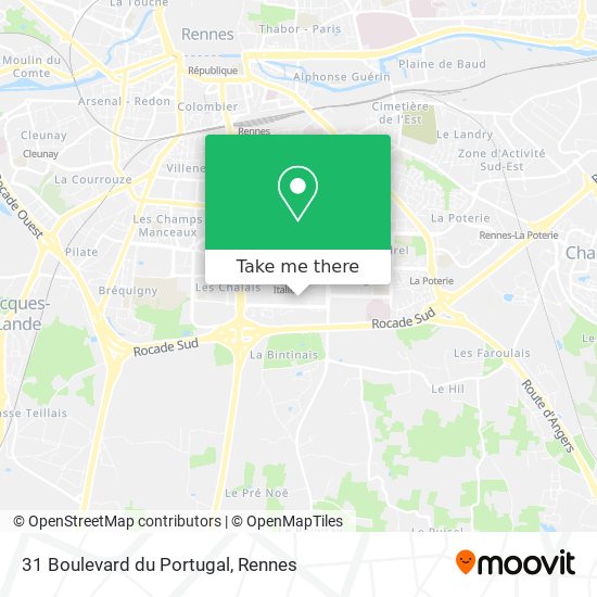 Mapa 31 Boulevard du Portugal