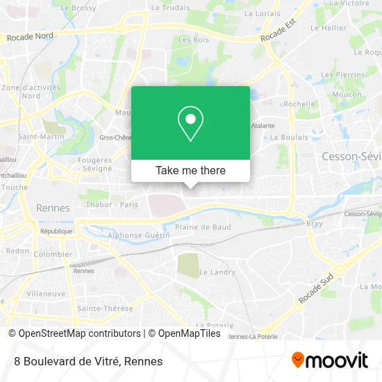 8 Boulevard de Vitré map