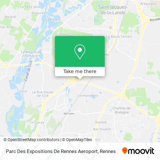 Parc Des Expositions De Rennes Aeroport map