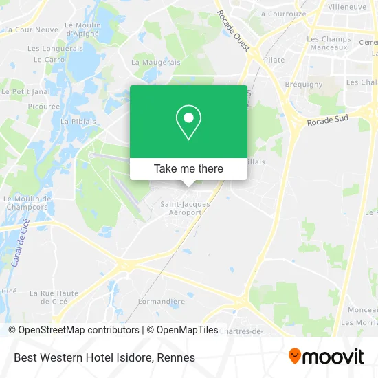 Best Western Hotel Isidore map