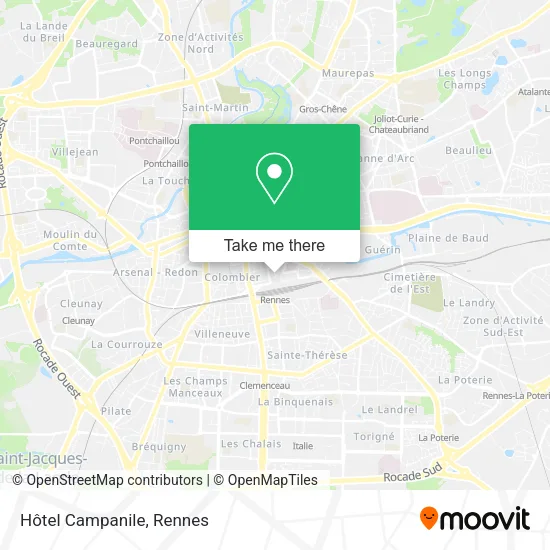 Hôtel Campanile map