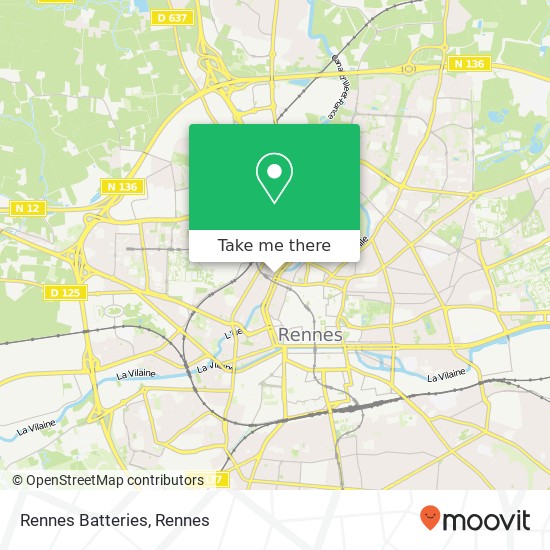 Mapa Rennes Batteries
