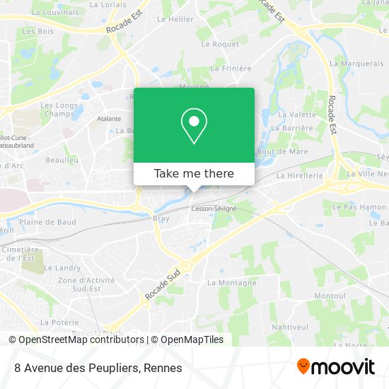 8 Avenue des Peupliers map